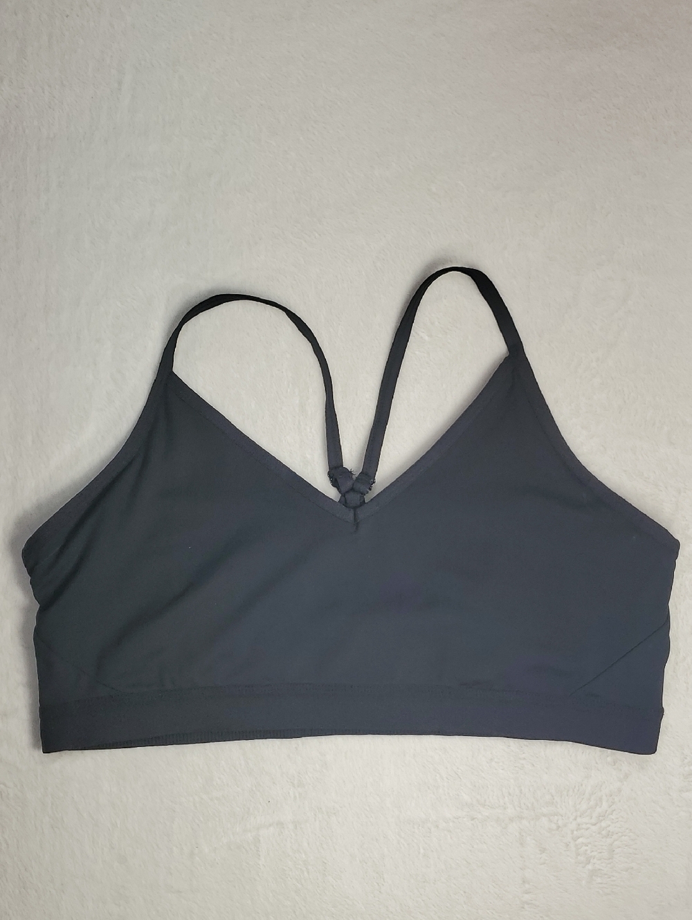 Athletic Works Black V-Neck Sports Bra Women's XXL